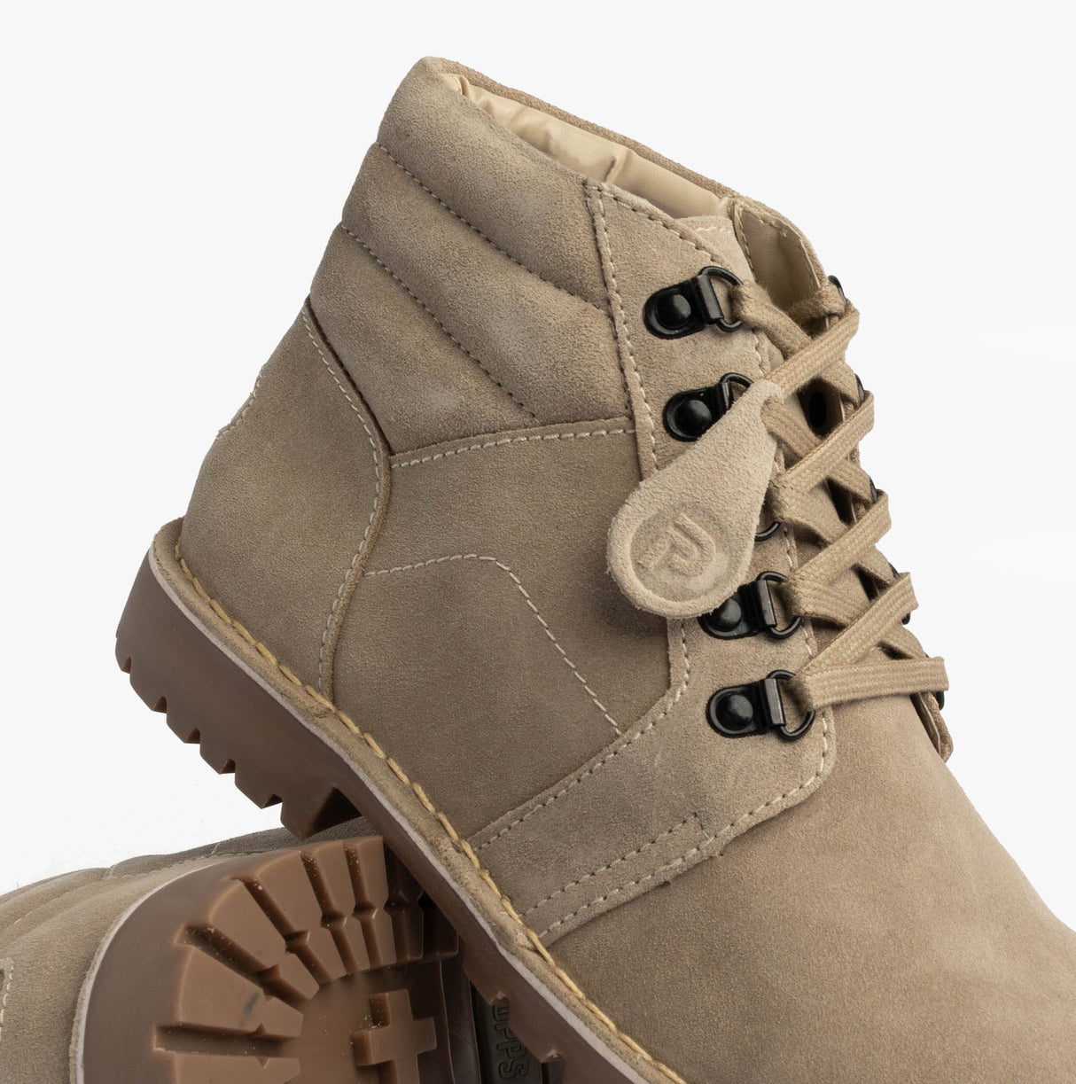 Popps TROOPER Mens Desert Boots Taupe