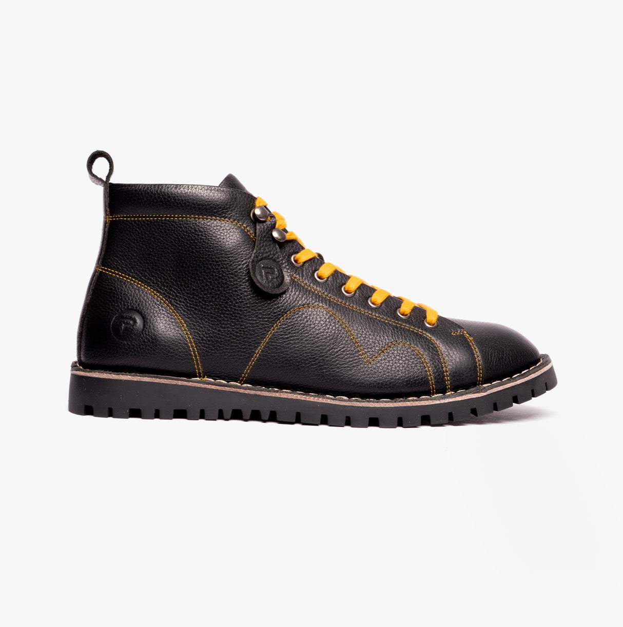 Popps 1961-BLK-L MOD Mens Boots Black