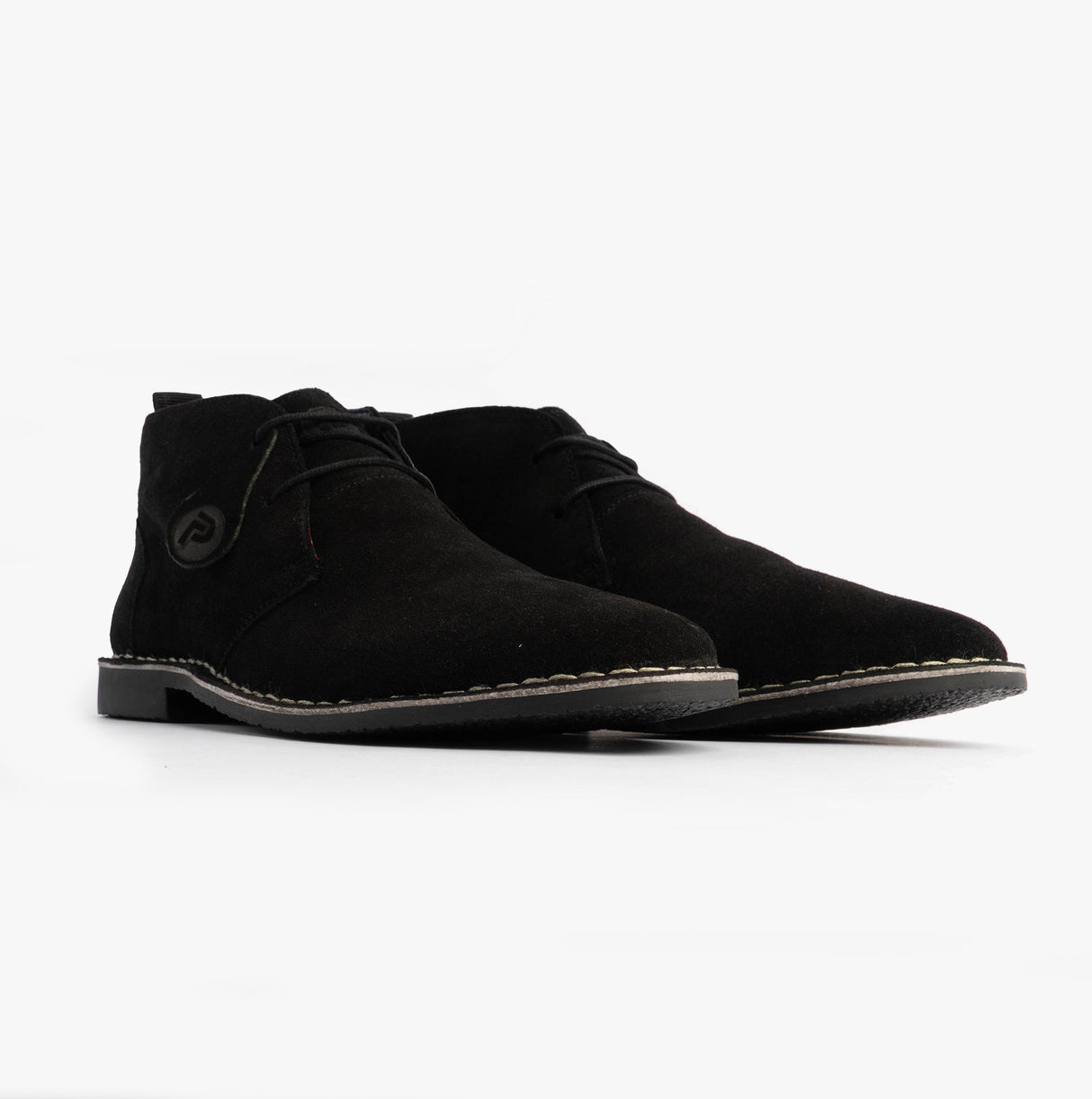 Popps VESPA Unisex Desert Boots Black