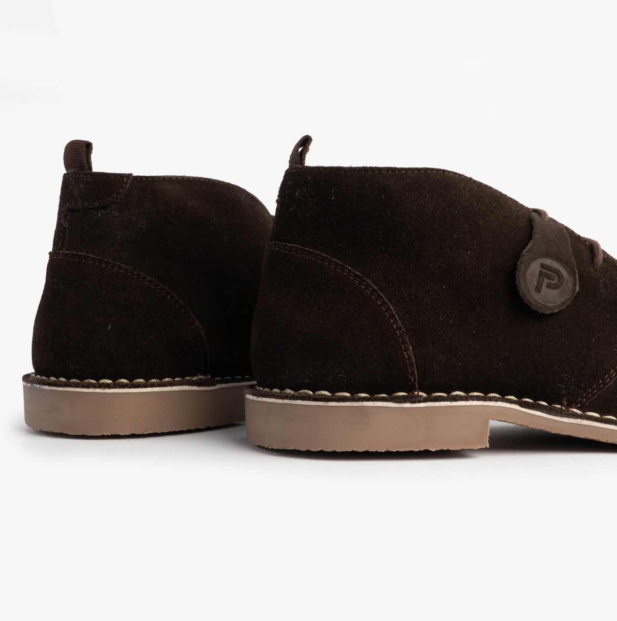 Popps VESPA Unisex Desert Boots Dark Brown