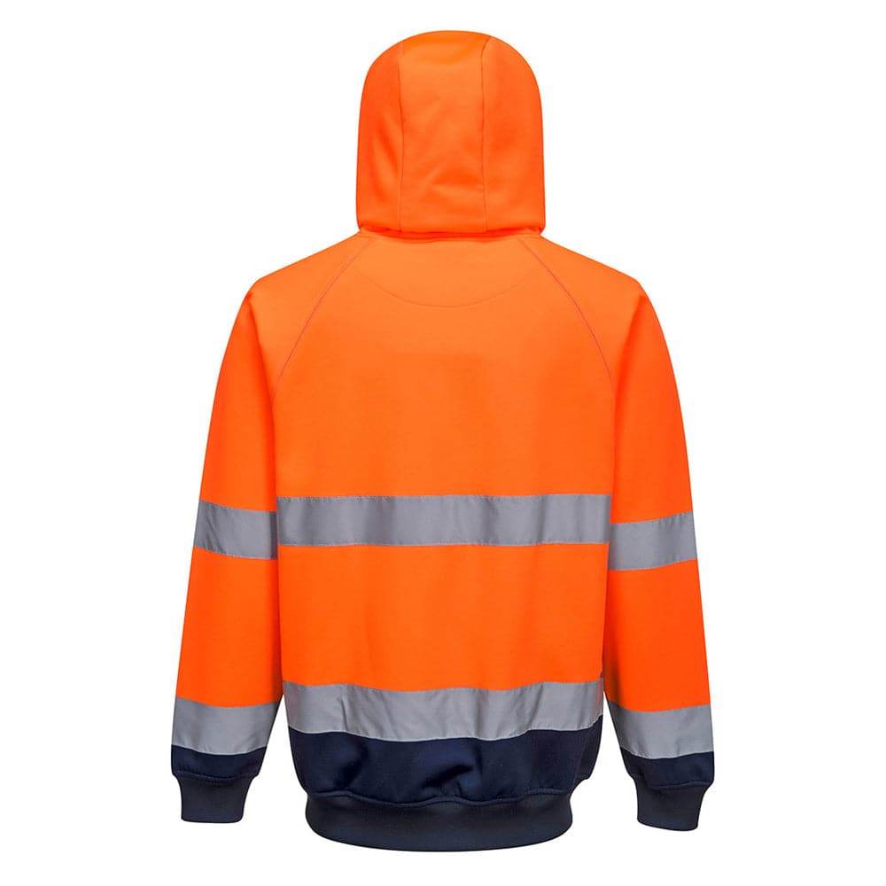 Portwest B316 - Two-Tone Hooded Hi-Vis Sweatshirt