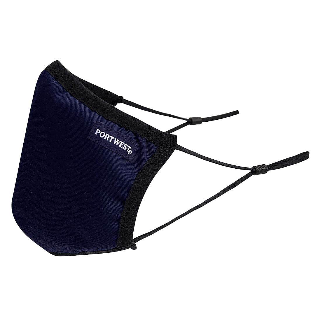 Portwest CV33 3-Ply Anti-Microbial Fabric Face Mask Various Colours