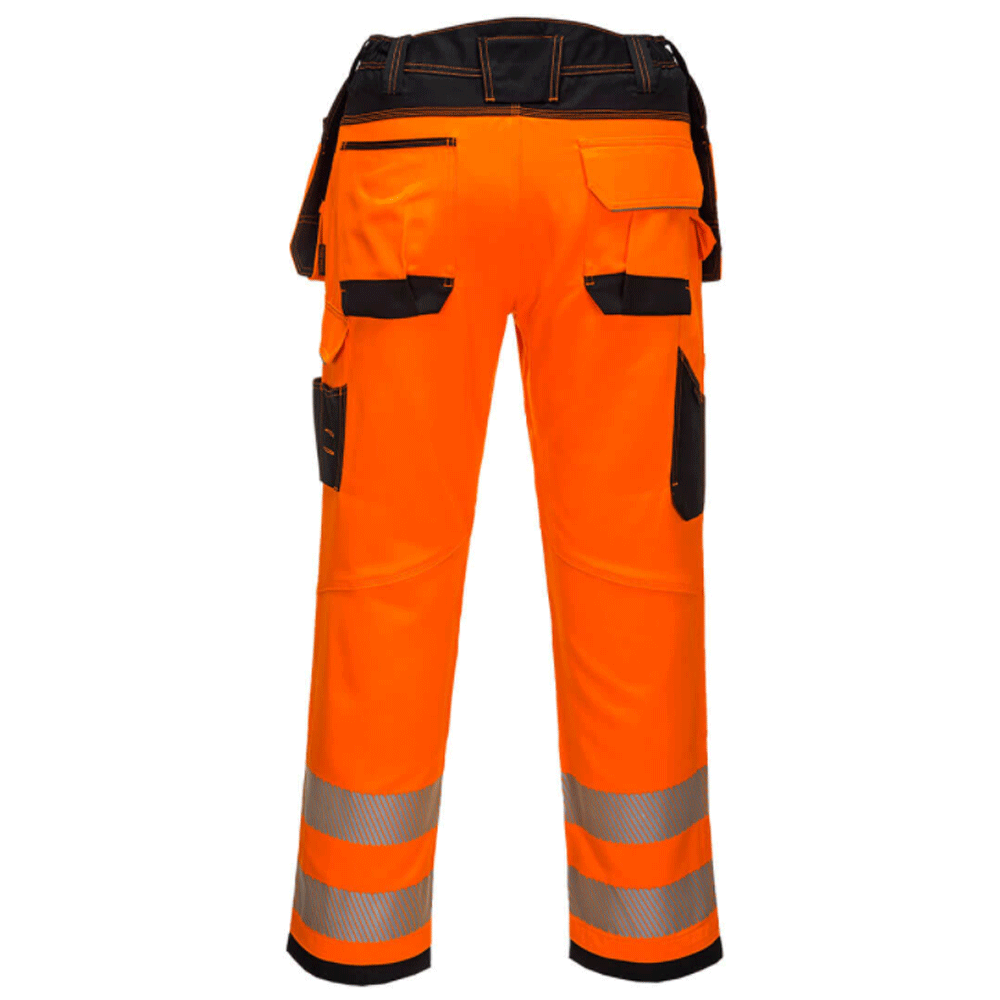 Portwest PW306 PW3 Hi-Vis Holster Pocket Kneepad Work Trousers