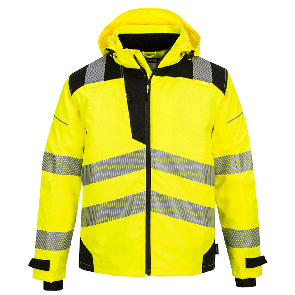Portwest PW360 PW3 Extreme Breathable Hi-Vis Rain Jacket Various Colours