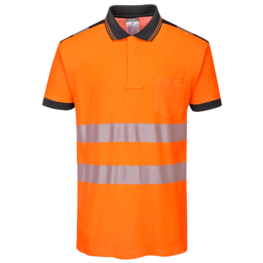 Portwest T180 PW3 Hi-Vis Short Sleeve Polo Shirt Various Colours