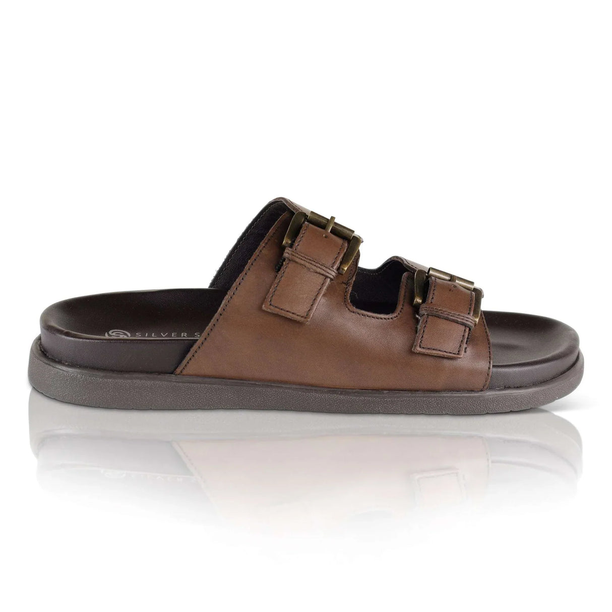 Silver Street London SAN ANTONIO Mens Sandals Brown
