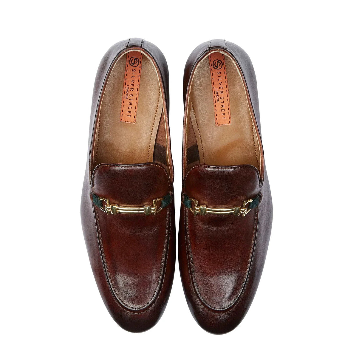 Silver Street London TOTTENHAM Mens Loafers Red