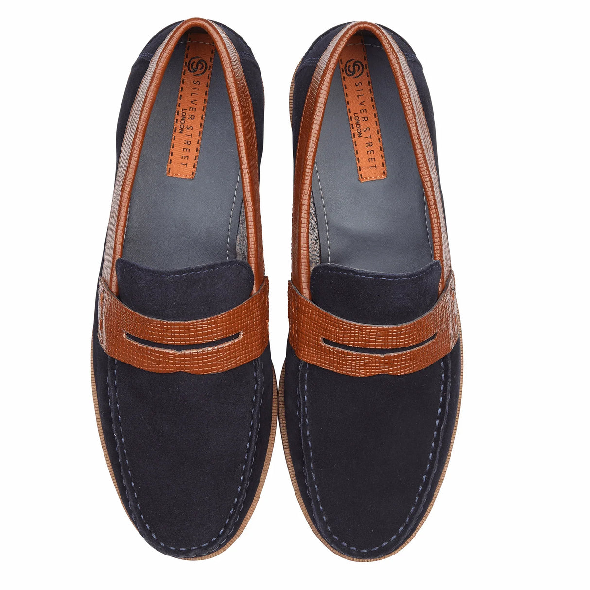 Silver Street London ANCONA Mens Loafers Blue