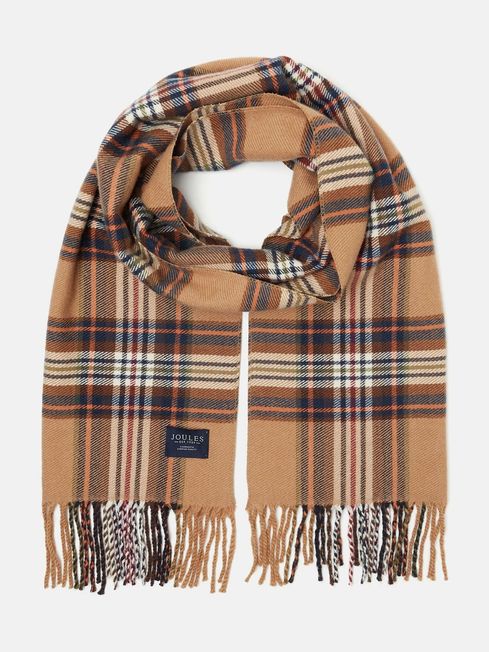 Joules LANGTREE Womens Scarf Rust Check