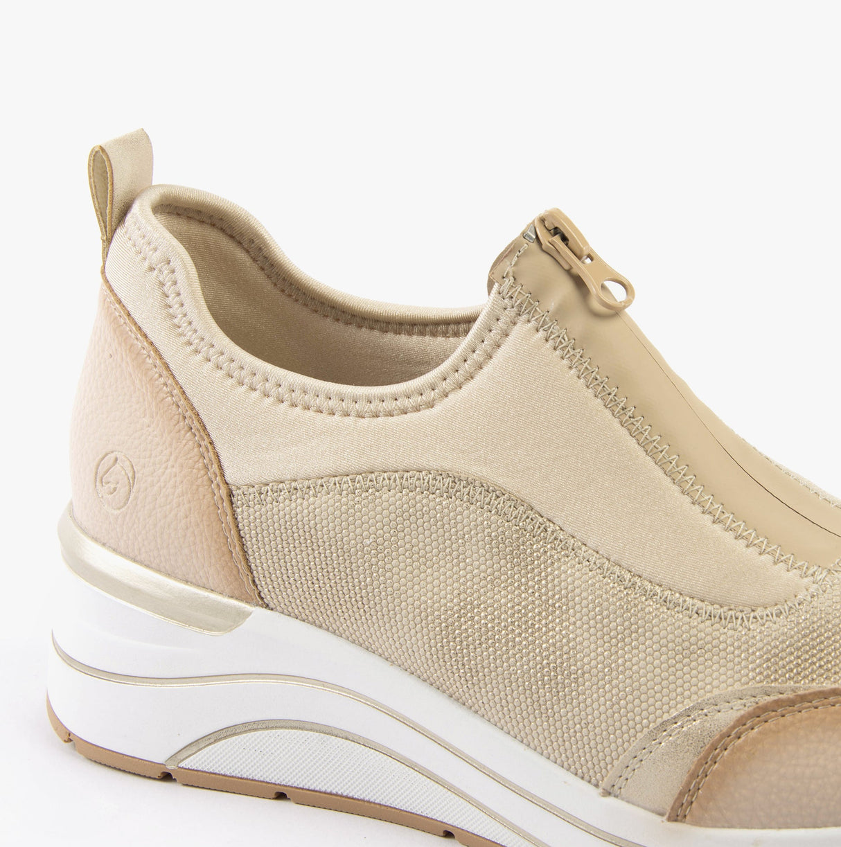 Remonte D0T08-61 Womens Trainers Beige Combination