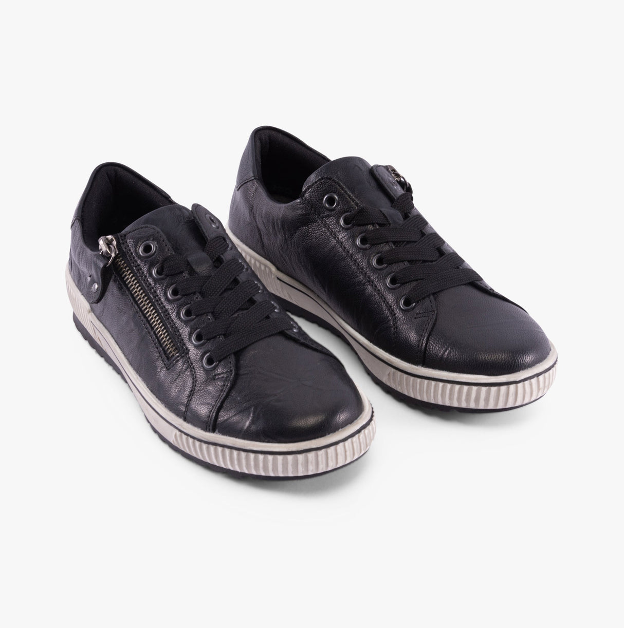 Remonte D0700-00 Womens Side Zip Casual Shoes Black