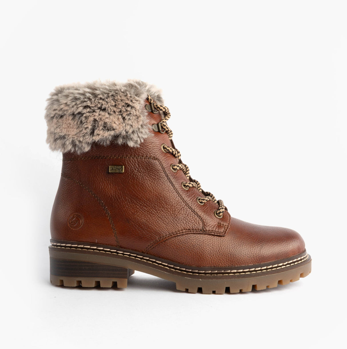 Remonte D0B74-24 Womens Fur Ankle Boots Brown