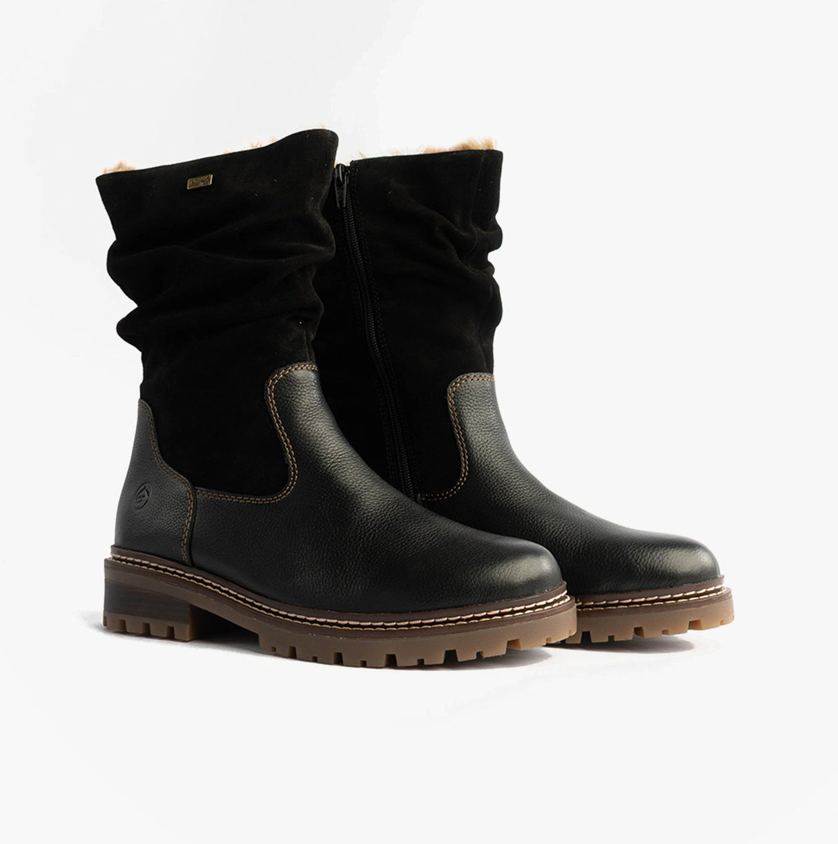 Remonte D0B80-00 Womes Side Zip Ankle Boots Black