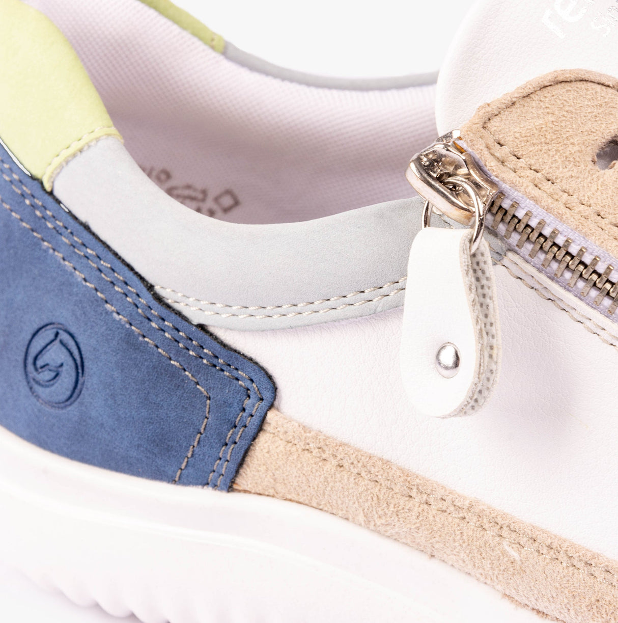 Remonte D1E06-81 Womens Shoes White Combination