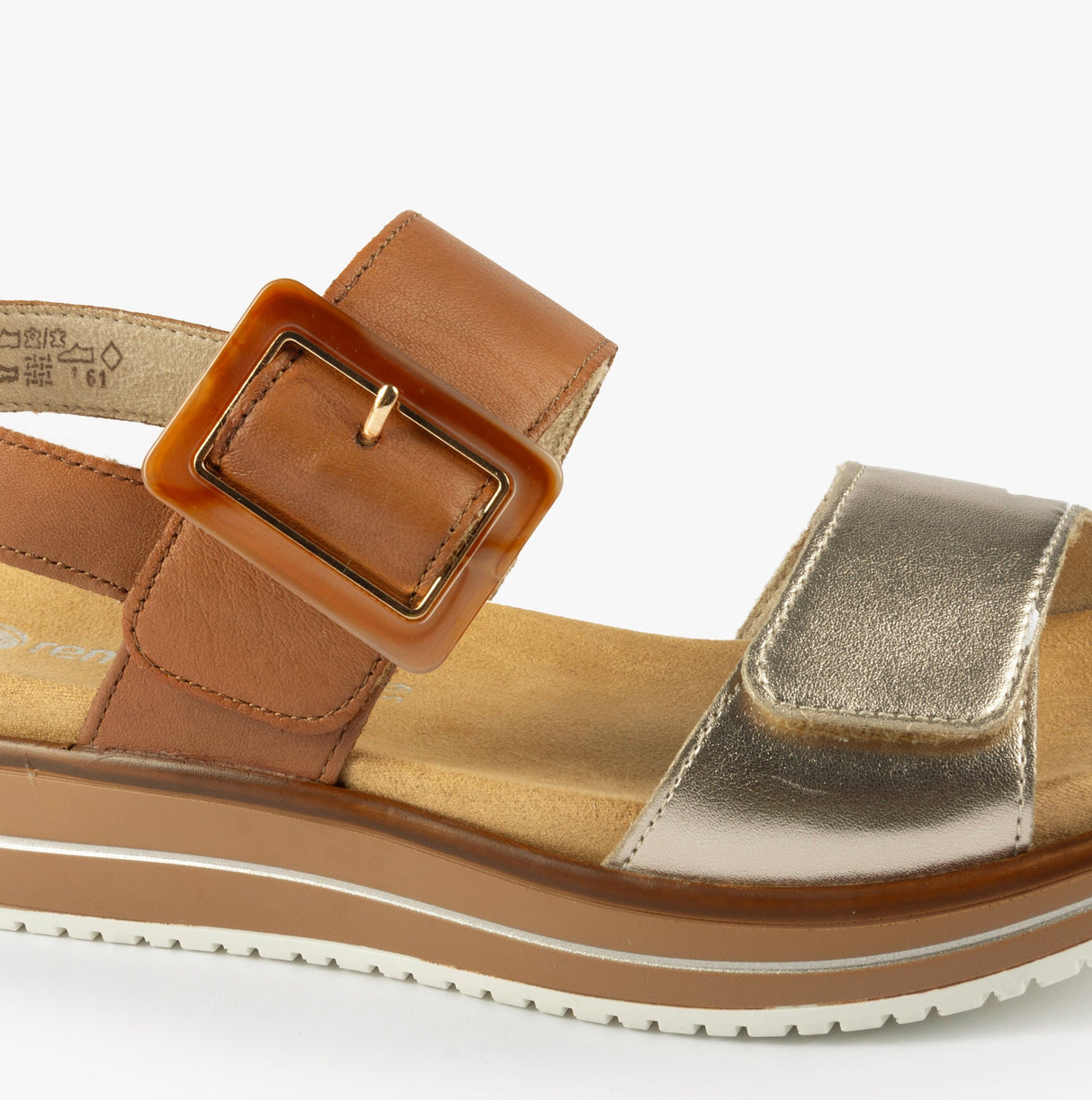 Remonte D1J53-22 Womens Sandals Brown Combination