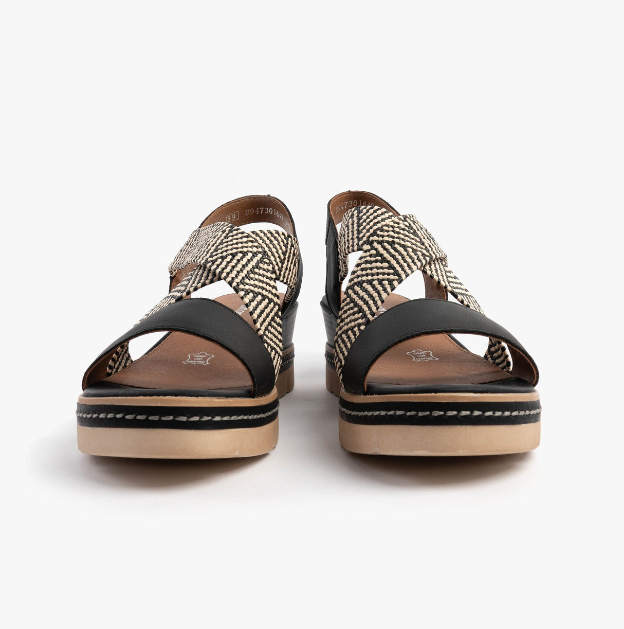 Remonte D2L54-03 Womens Sandals Black Combination