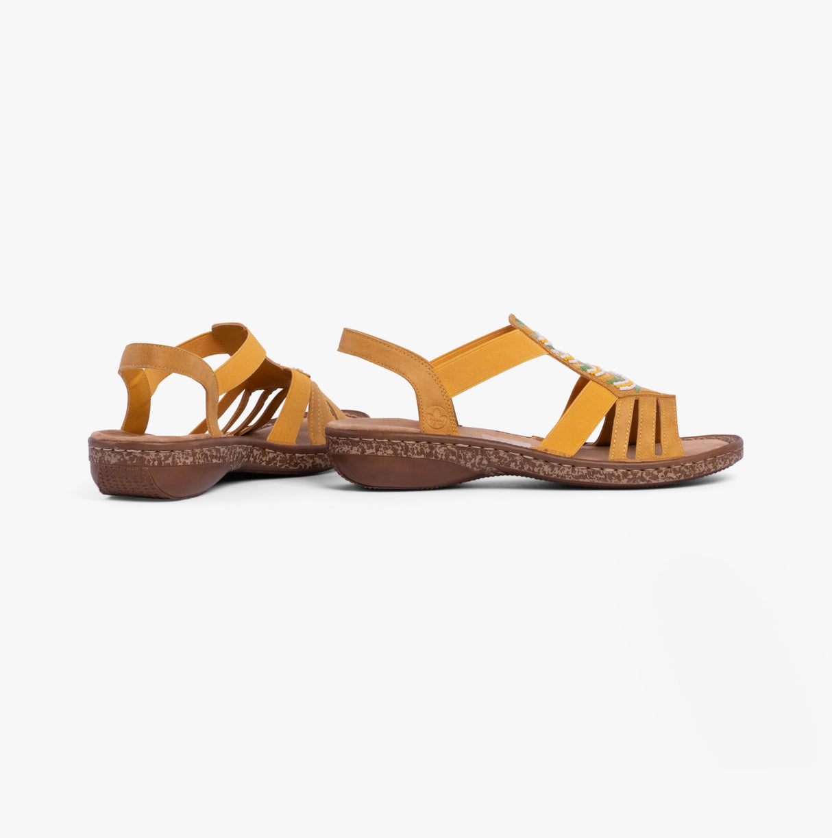Rieker 62808-68 Womens Sandals Yellow
