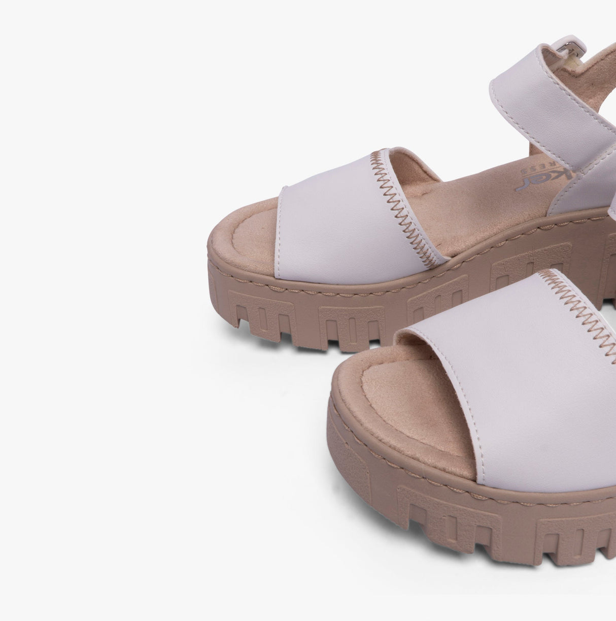 Rieker 68057-80 Womens Sandals White