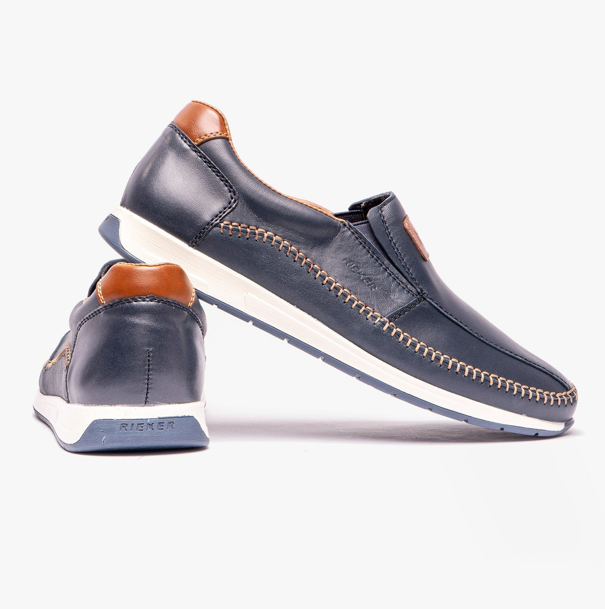 Rieker 11962-14 Mens Loafers Blue