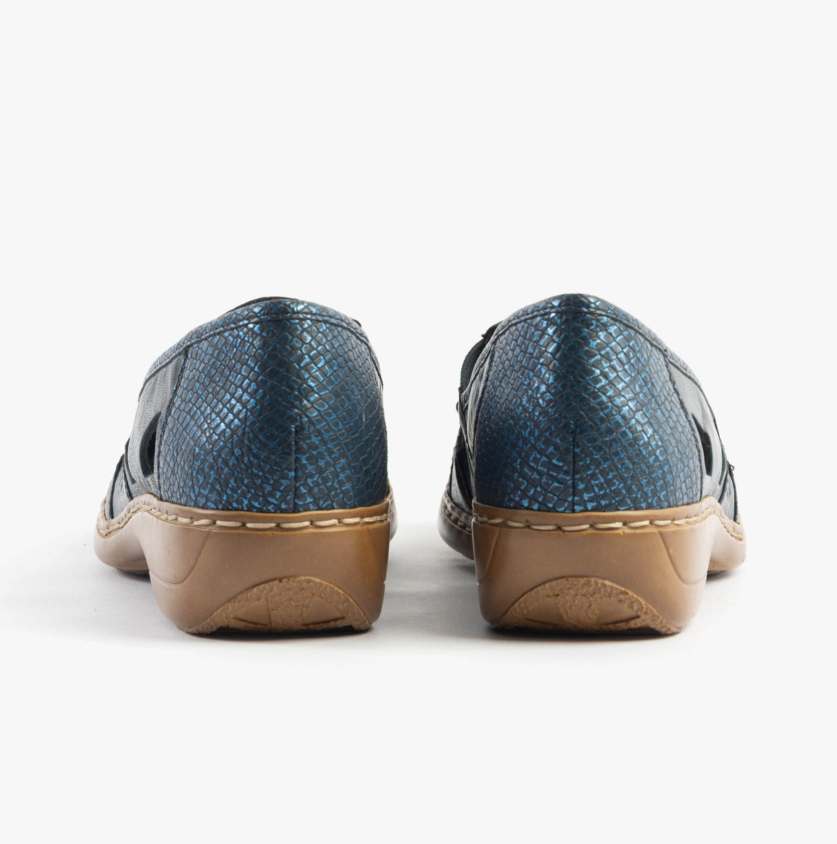 Rieker 41385-15 Womens Shoes Blue