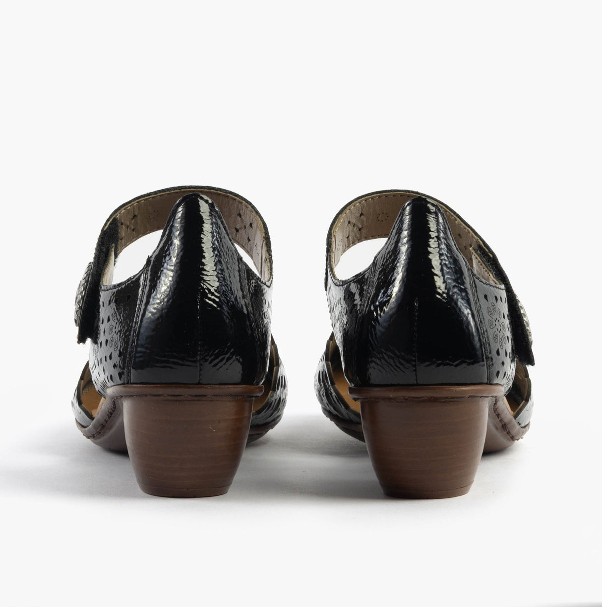 Rieker 43753-02 Womens Shoes Patent Black