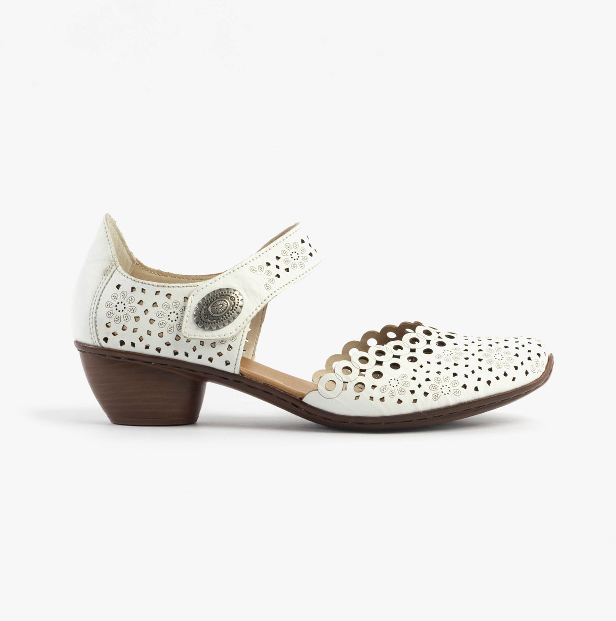 Rieker 43753-80 Womens Shoes White