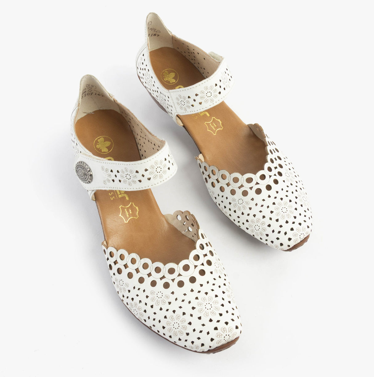 Rieker 43753-80 Womens Shoes White