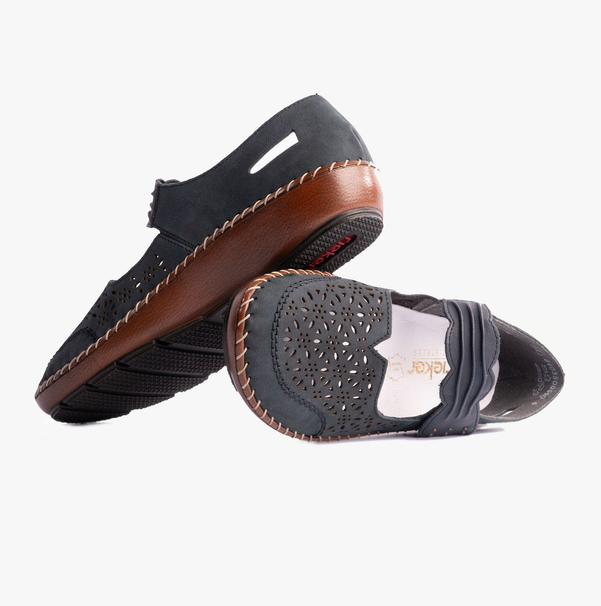 Rieker 44896-14 Womens Shoes Blue