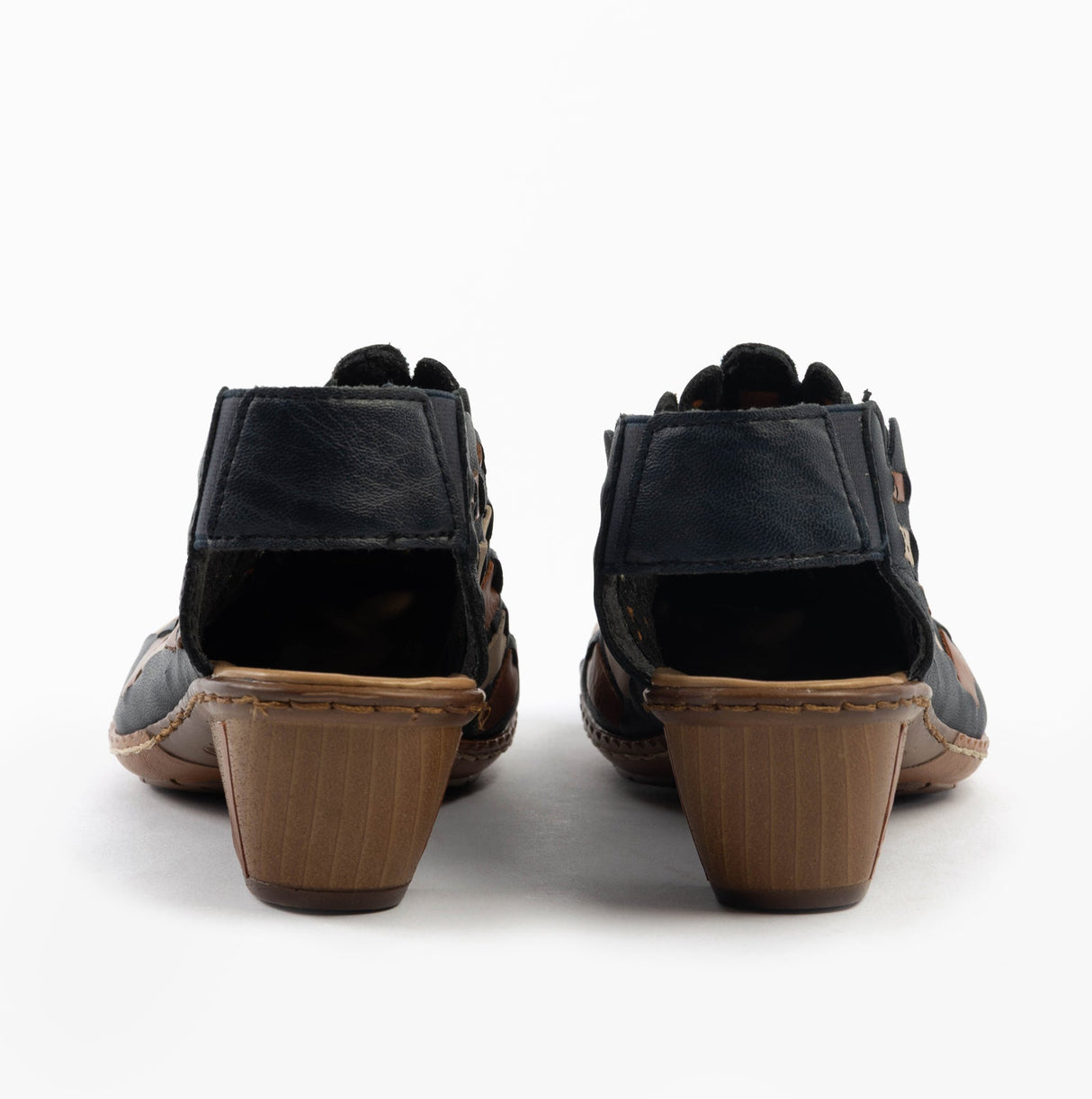 Rieker 46778-14 Womens Shoes Blue Combination