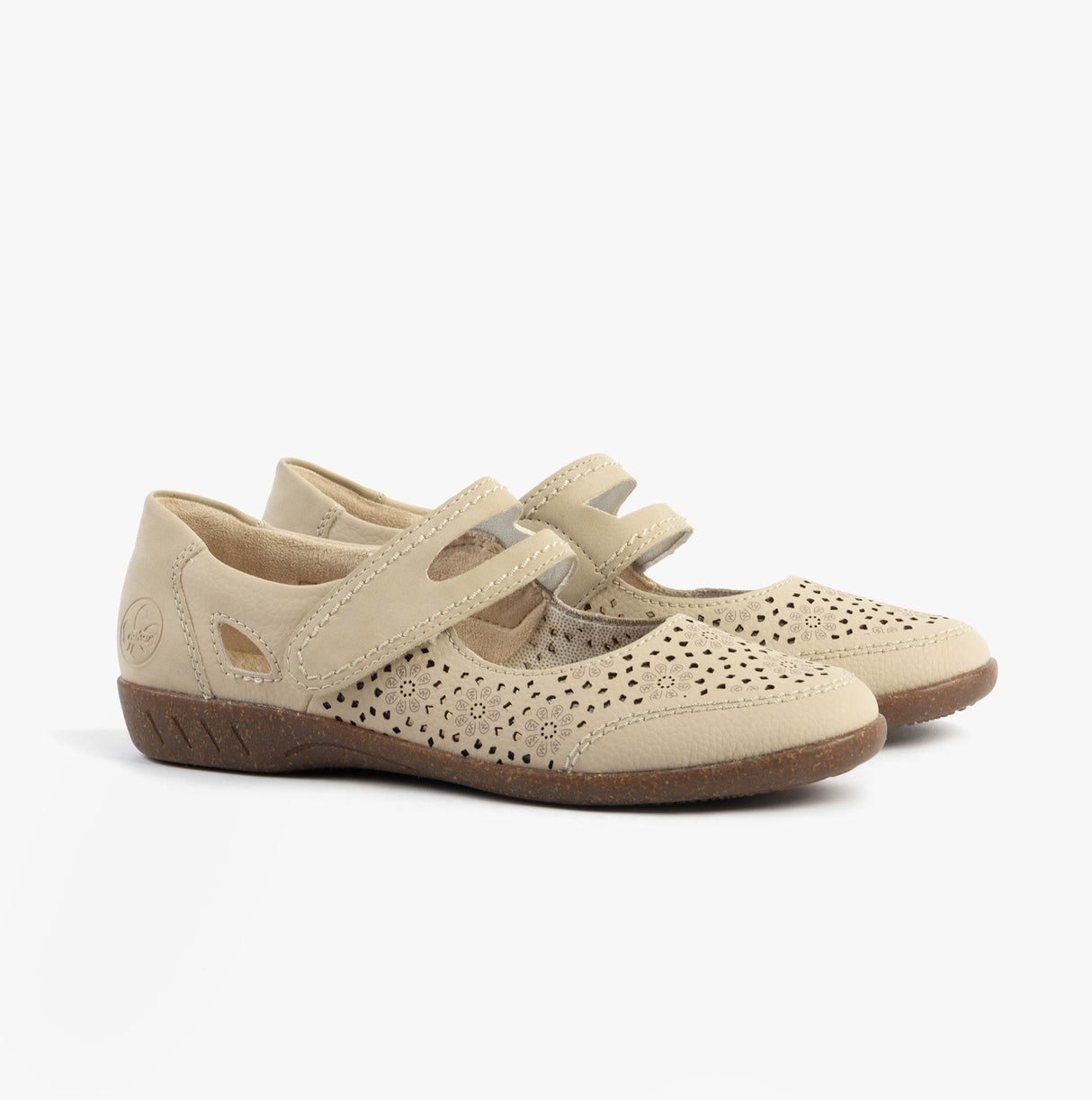 Rieker 47675-60 Womens Shoes Beige