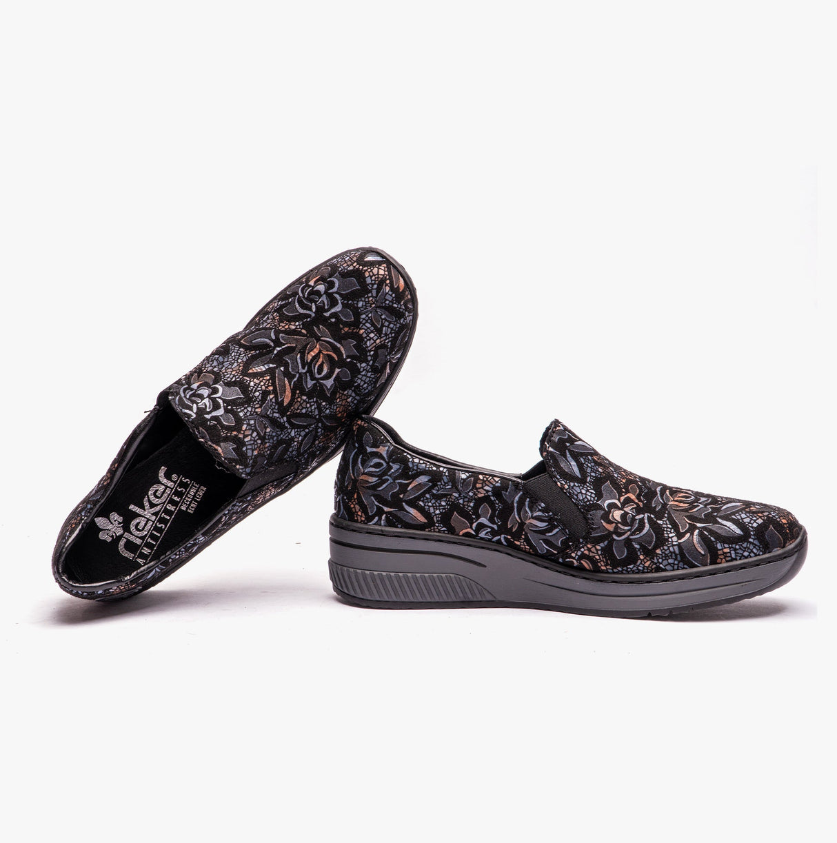 Rieker 48752-90 Womens Shoes Black