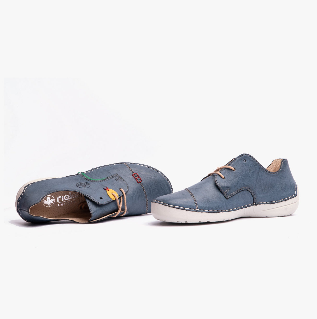 Rieker 52528-14 Womens Shoes Blue