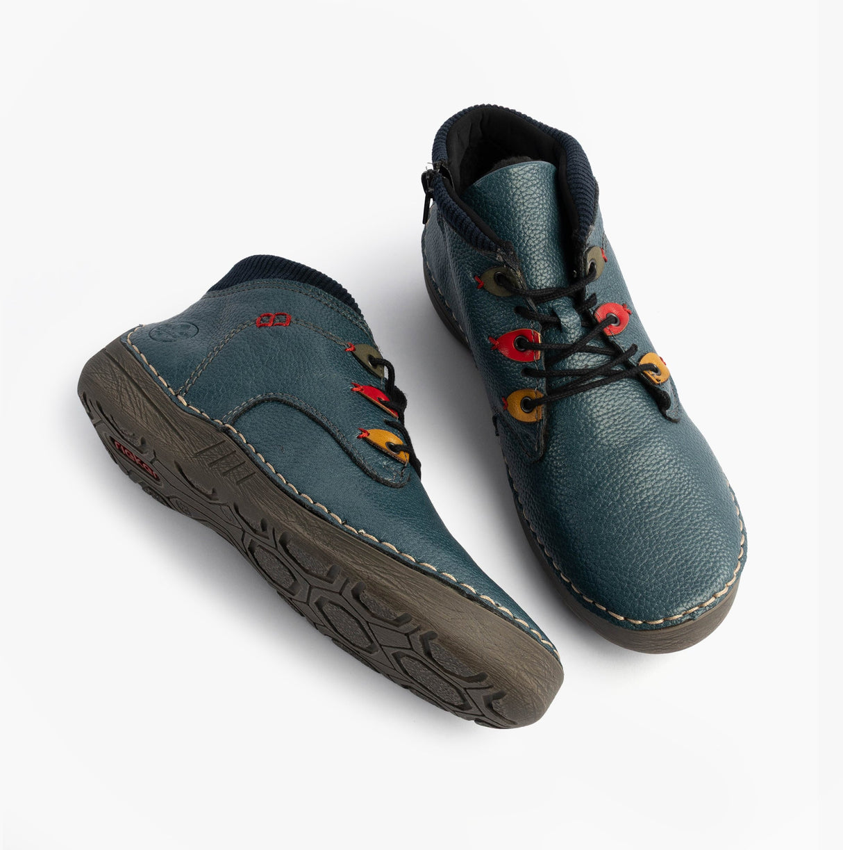 Rieker 52544-14 Womens Boots Blue