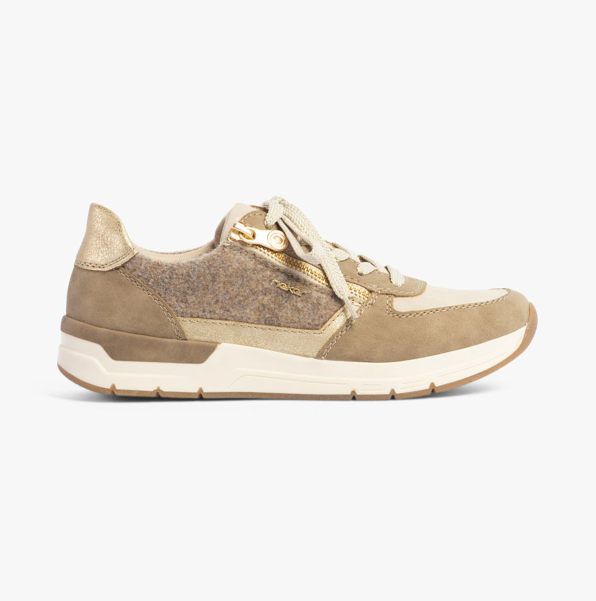 Rieker 58902-64 Womens Trainers Beige