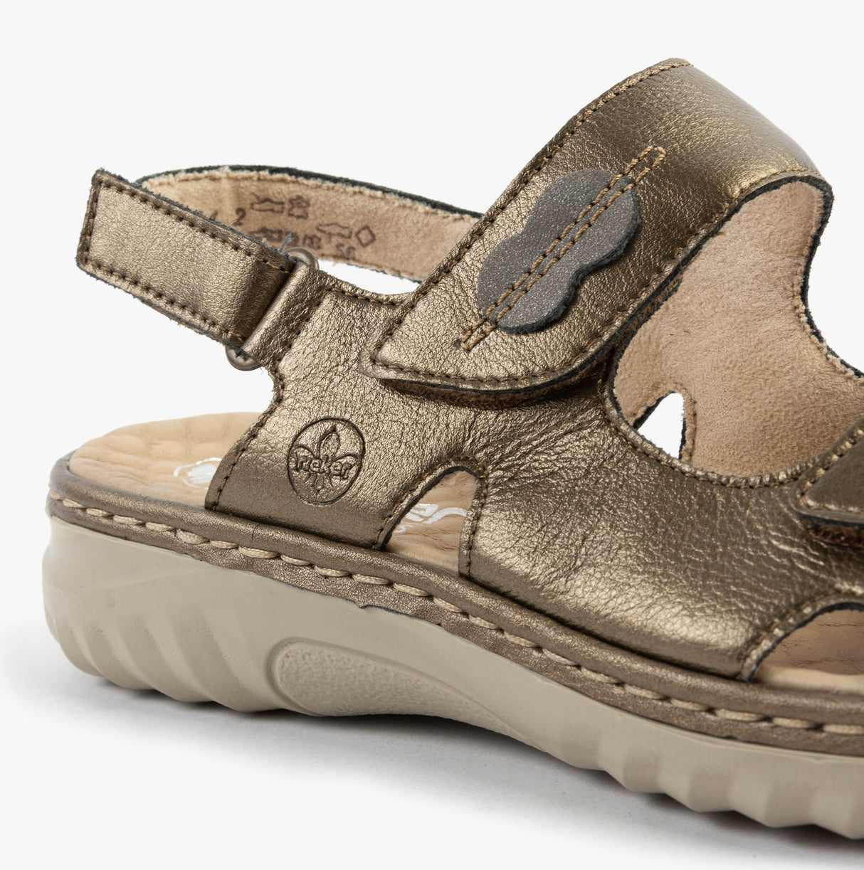 Rieker 60462-90 Womens Sandals Bronze