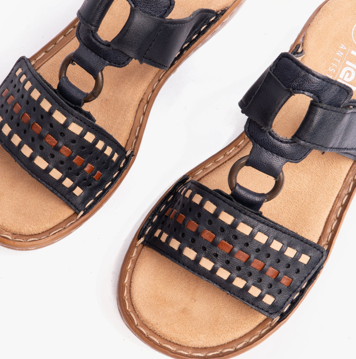 Rieker 60842-14 Womens Sandals Blue