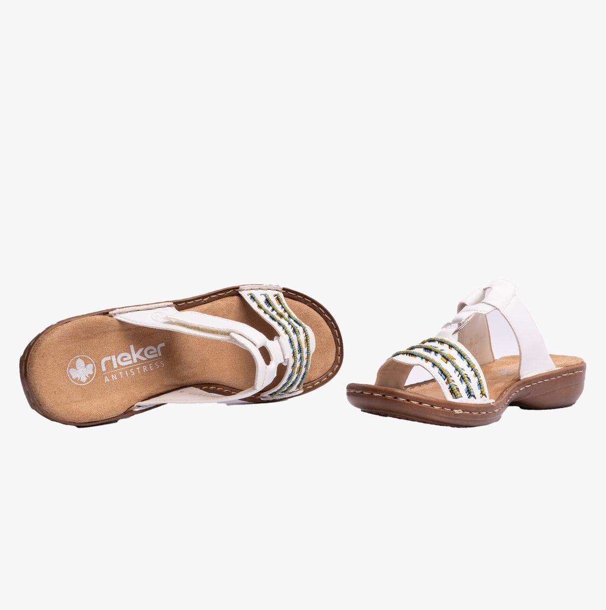 Rieker 60867-80 Womens Sandals White