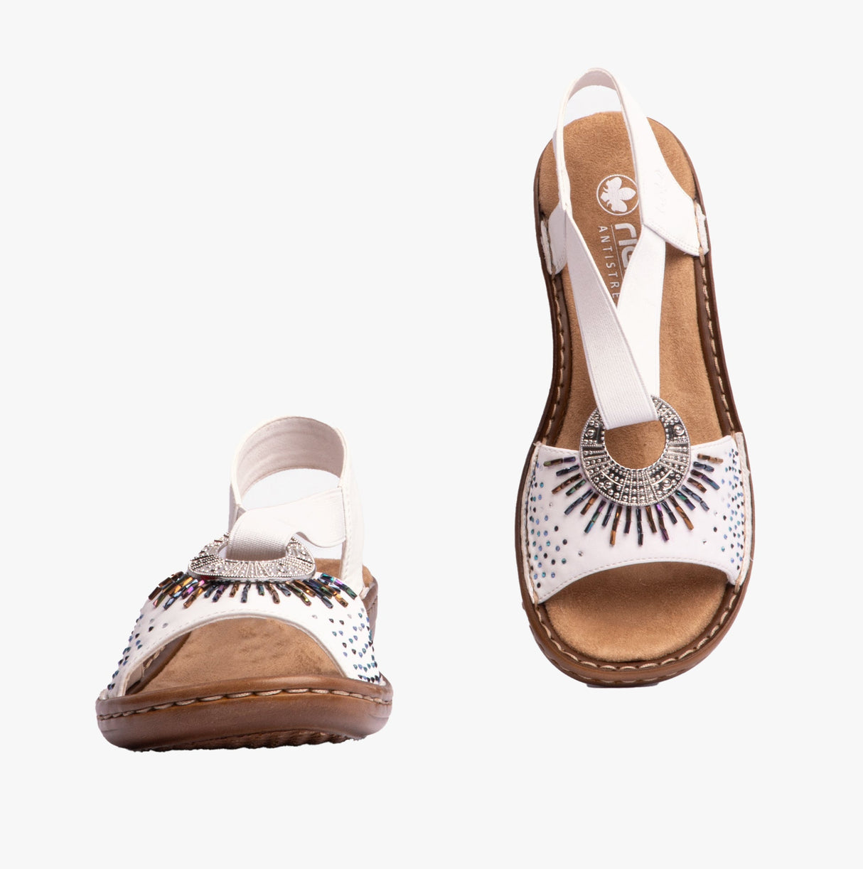 Rieker 60880-80 Womens Sandals White