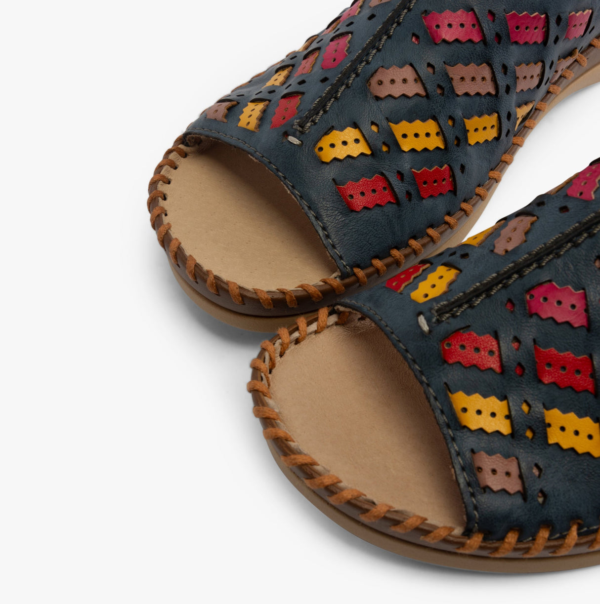 Rieker 61336-90 Womens Sandals Blue