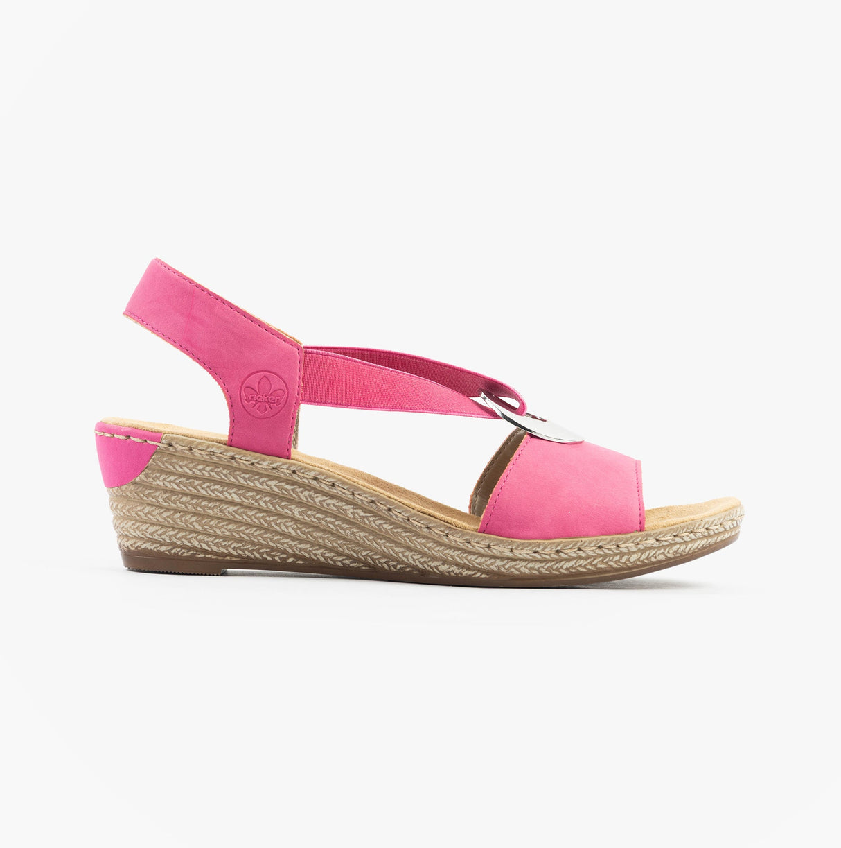 Rieker 624H6-32 Womens Sandals Pink