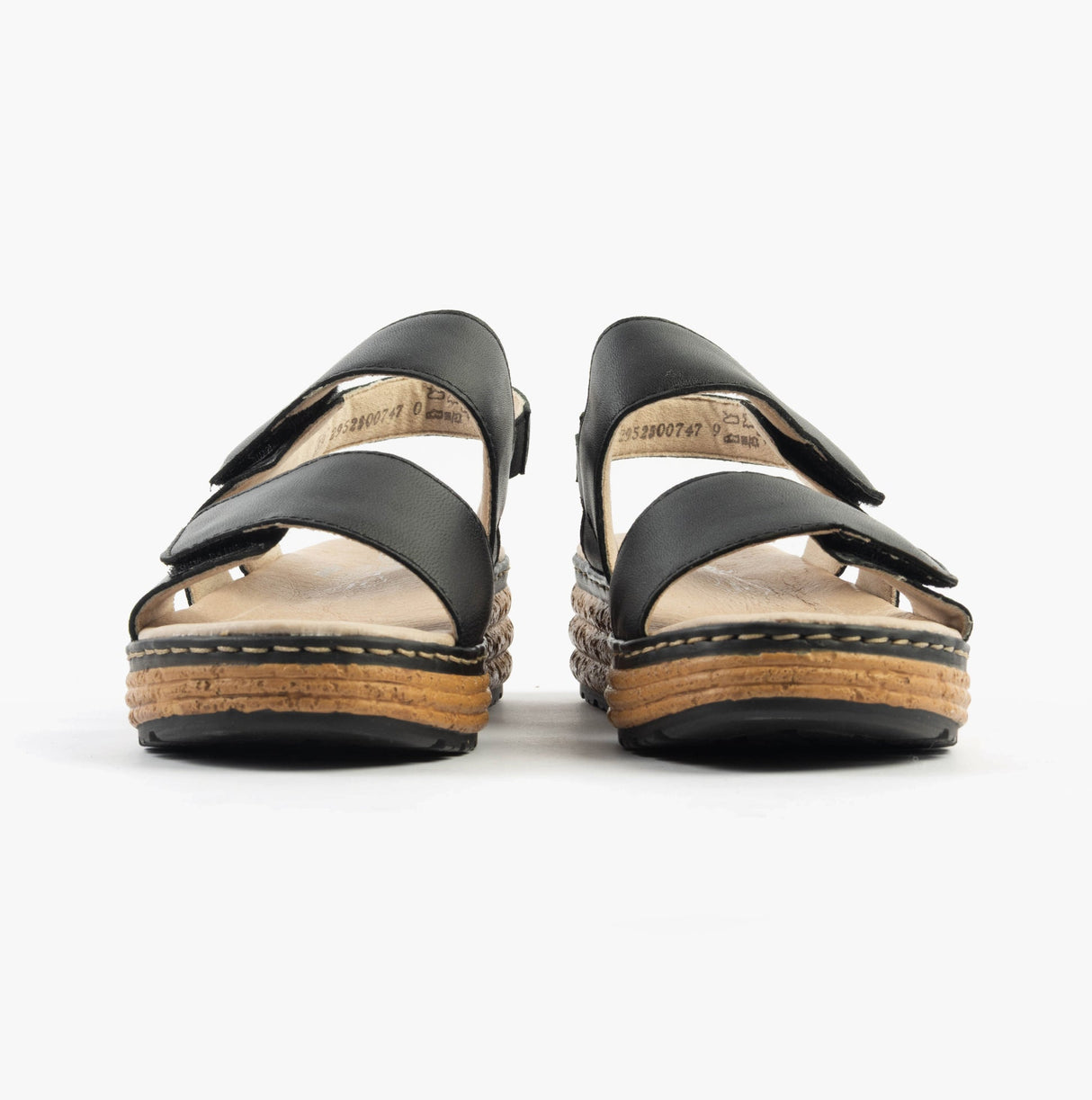 Rieker 62761-00 Womens Sandals Black