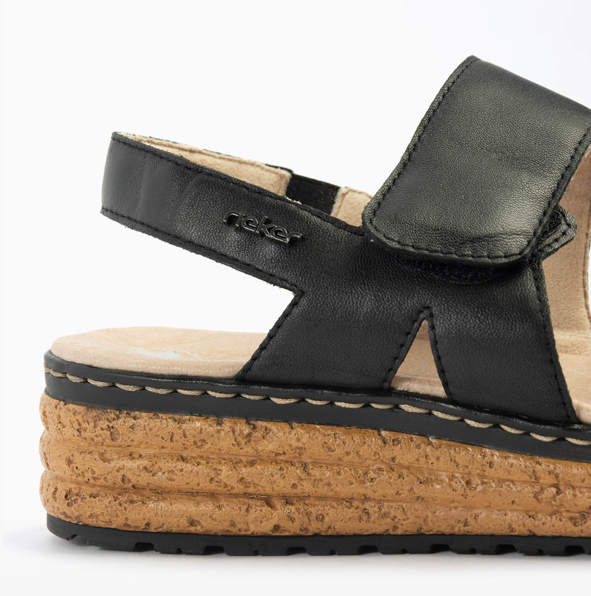 Rieker 62761-00 Womens Sandals Black