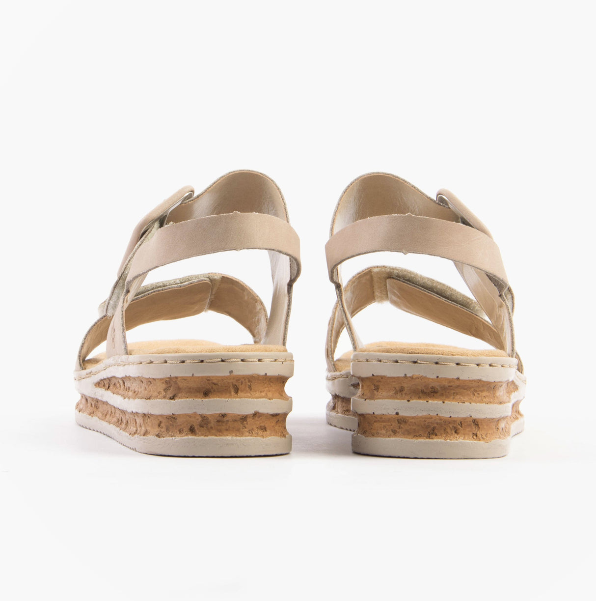 Rieker 62950-62 Womens Sandals Beige