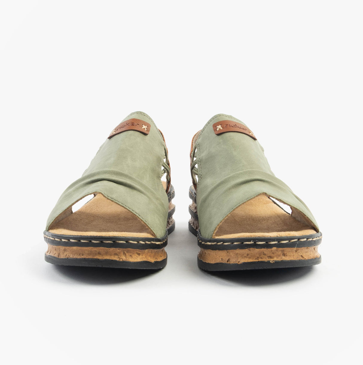 Rieker 62962-52 Womens Sandals Green