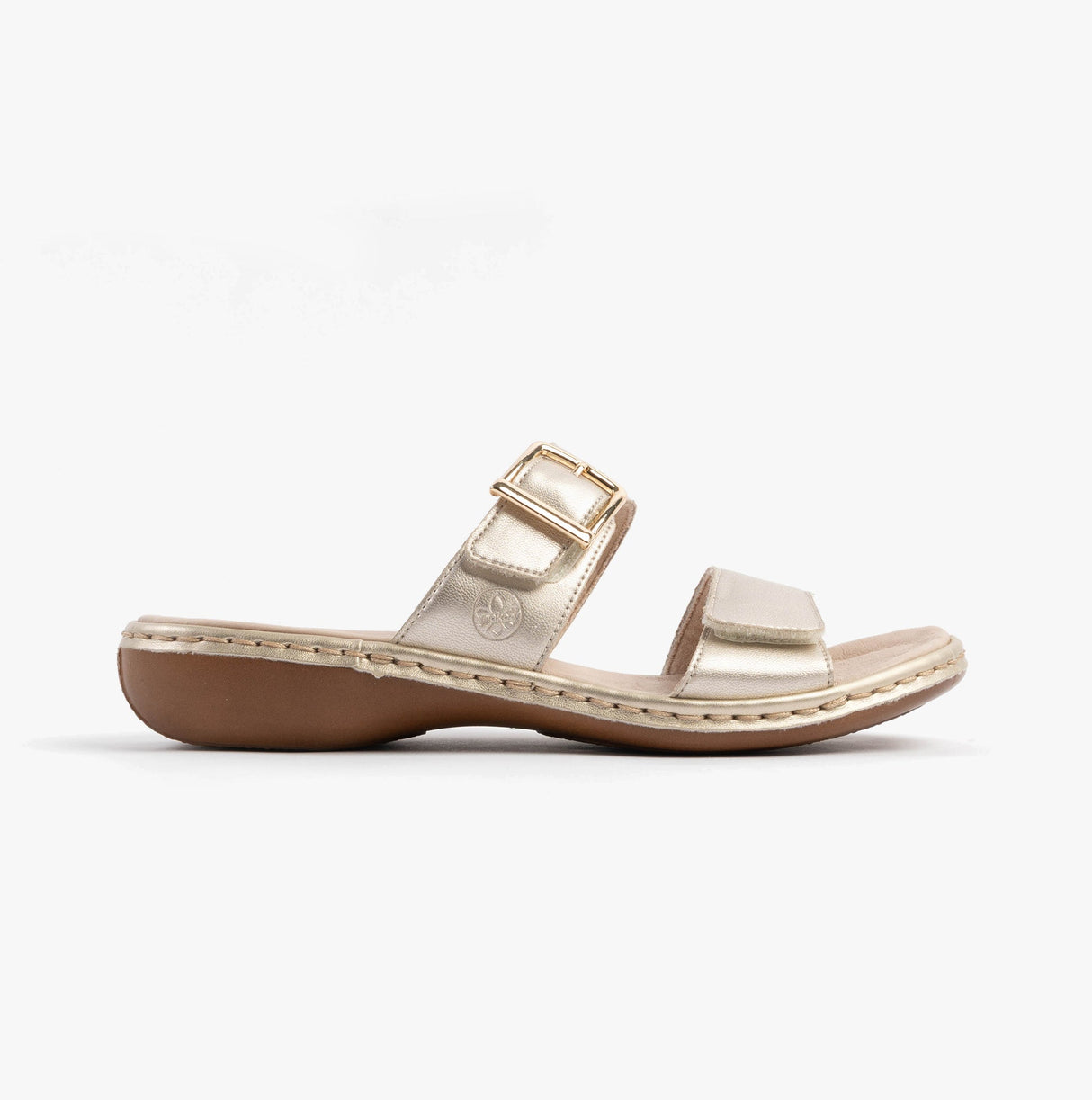 Rieker 65957-90 Womens Sandals Gold