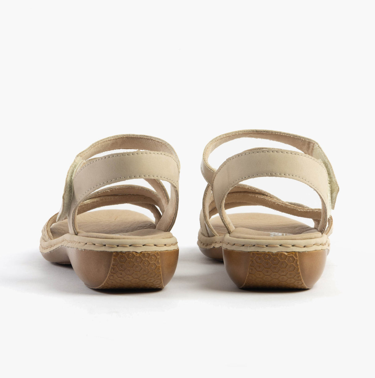 Rieker 65965-60 Womens Sandals Beige Combination