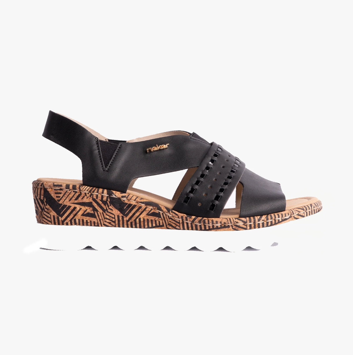 Rieker 67179-00 Womens Sandals Black