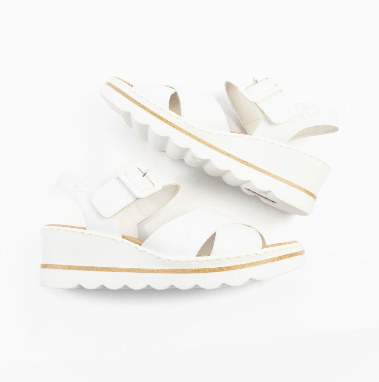 Rieker 67463-80 Womens Sandals White