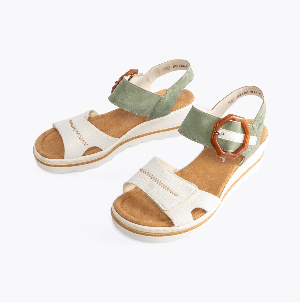 Rieker 67476-81 Womens Sandals Green