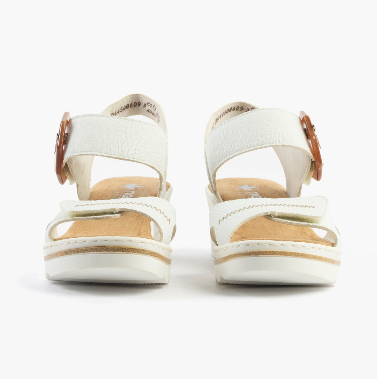 Rieker 67476-83 Womens Sandals White Combination